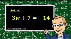 Two-Step Equations | Expressions & Equations | Grade 7