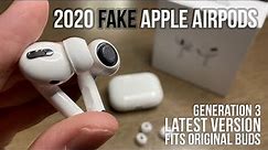 Fake Apple Airpod Pros - Latest 2020 Clones / Fits Original Ear Buds / China Unboxing Review