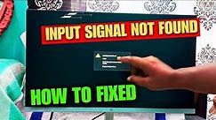 Fix-Input Signal Not Found HP Monitor | Check The Video Cable & Video Source| Display Going To Sleep