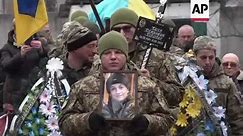 Funeral for Ukraine army veteran killed in Bakhmut
