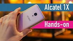 Alcatel 1X hands-on - Android Go at MWC 2018