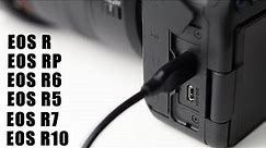 Charging Canon Cameras with USB // EOS R / EOS RP / EOS R6 / EOS R5 / EOS R3 / R7 / R10 //