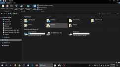 Windows 10 How to copy files from USB drive to Computer folder