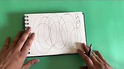 How to draw oval easily without using compass or tools | Easy beginner drawing tips | Art practice