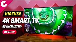 Hisense 4K 55-inch UHD Smart TV Unboxing & Review!!