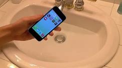 Apple iPhone 5c, Blue 16GB - Water Test Playing Games Underwater