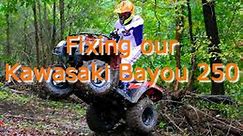An ATV is a needed homestead tool: Kawasaki Bayou 250 Diagnostics and Repair