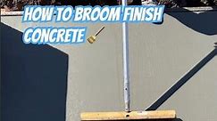 How To Broom Finish Concrete 🧹 | Flat #concretework