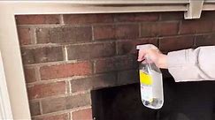 HOW TO CLEAN SOOT FROM BRICK FIREPLACE - WITH BASIC HOME INGREDIENTS.