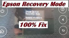 How to Fix Epson Device Recovery Mode in Minutes!