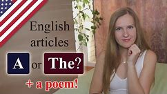 English articles: a or the, what's the difference, english grammar