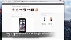 Using a Sprint iPhone 6 With Straight Talk BYOP
