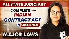 Indian Contract Act (One Shot) | Major Law | State Judiciary Exam