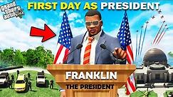 GTA 5 : Franklin's First Day As A President In Los Santos GTA 5 !