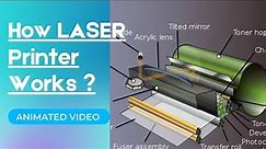 Animated LASER Printer Working | What is LASER Printer | Non Impact Printer