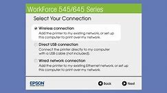Epson WorkForce WF-545/WF-645: Wireless Setup Using the Printer’s Buttons