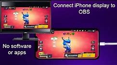 How to connect your iPhone or iPad to OBS through an HDMI cable. No apps or software