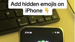 How to add an emoji on the top of your iphone. 😳 #iphone #iphonepro #androidvsiphone #iphonevsandroid