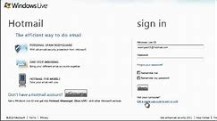 Hotmail Security Settings