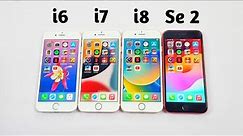 iPhone 6 Vs iPhone 7 Vs iPhone 8 Vs iPhone Se 2 - SPEED TEST (2023) iOS 12/15/16/17