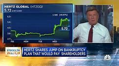 Hertz shares jump on bankruptcy plan that would pay shareholders