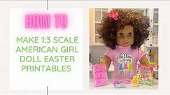 American Girl Doll Easter Printables