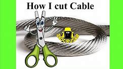 ▶ How I Cut Wire Rope/Cable