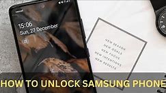 Here! Tell you how to unlock Samsung phone | Unlock phone