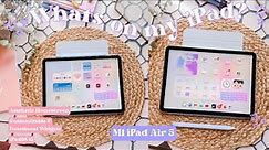 How I Made My iPad Homescreen Aesthetic and Productive ✨🦋 - iPadOS15 Widgets - iPad Air 5