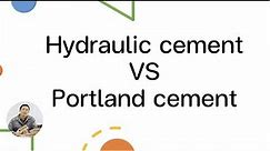 What is hydraulic cement?