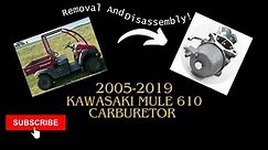 Kawasaki Mule 610 Carburetor Removal And Disassembly