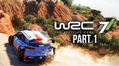 WRC 7 CAREER MODE Gameplay Walkthrough Part 1 - MY FIRST WRC RALLY
