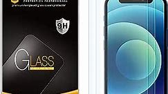 Supershieldz (2 Pack) Designed for iPhone 12 Mini (5.4 inch) Tempered Glass Screen Protector, Anti Scratch, Bubble Free