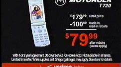 Verizon Motorola T720 Commercial 2002