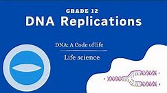 DNA Replications || Grade 12 || Code of life.
