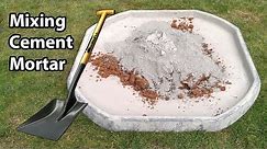 How to Mix Sand and Cement Mortar By Hand Like a Pro