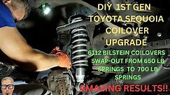 Unlock the Secrets: DIY 1st Gen Toyota Sequoia Bilstein 6112 Coilover Upgrade! Step-by-Step Guide!