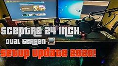 DUAL SCREEN! Setup Update Sceptre 24 Inch Ultra Slim Pro Series Unboxing & Setup Update 2020!