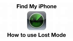 How to use Find My iPhone (Lost Mode)