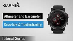 Tutorial - Altimeter and Barometer : Know-how & Troubleshooting