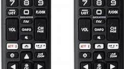 【Pack of 2】 Universal Remote Control for LG-Smart-TV-Remote, Compatible with All LG LCD LED HDTV 3D Smart TV Models, with Shortcut Button