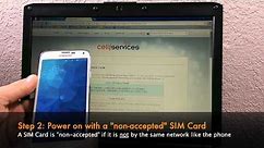 How to Unlock your Samsung Galaxy S5 by Unlock Code - SIM Network Unlock PIN