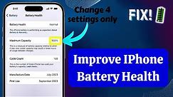 Optimize Your iPhone Battery: 4 Simple Tips to Improve Battery Health and Performance