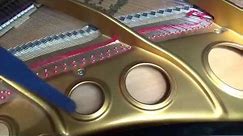 Cleaning a piano Soundboard and Strings