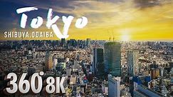 Tokyo 2021, Shibuya & Odaiba - 8K 360° VR Guided Virtual Travel | Oculus Quest 2