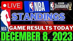 nba standings today December 8, 2023 | games results | games schedule December 10, 2023 | NBA LIVE