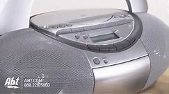 Overview of Sony CD Radio Cassette Recorder Boombox - CFD-S350SILVER