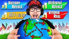 Winning Fortnite in Every Country!