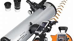 CELESTRON StarSense Explorer DX 130AZ Smartphone App-Enabled Telescope – Works with StarSense App to Help You Find Stars, Planets & More – 130mm Newtonian Reflector – iPhone/Android Compatible