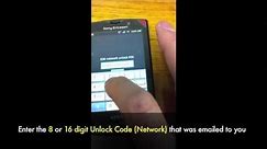 How to Unlock Sony Ericsson Phone by Unlock Code - Unlocking All models Xperia, X10, At&t, Rogers